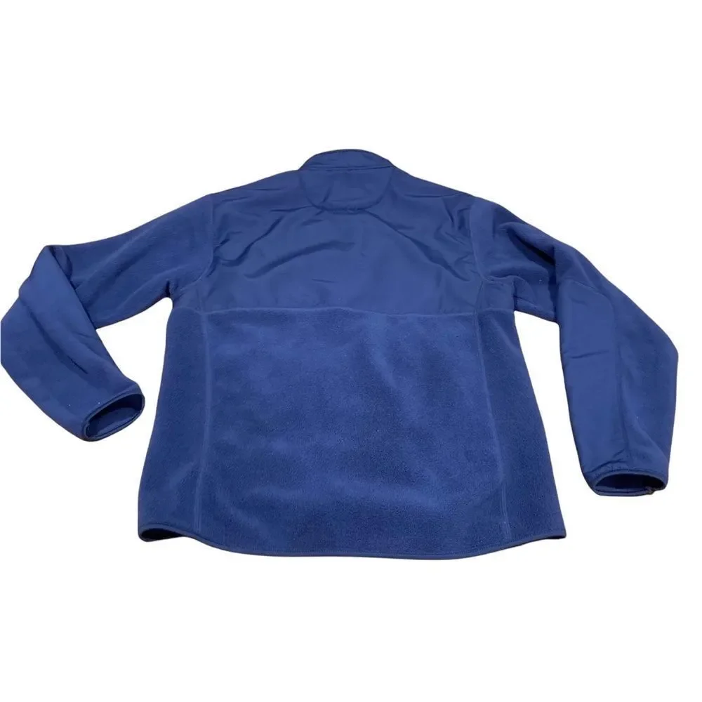 Chaps Men’s Blue Zip Front Fleece Jacket Size Medium - Picture 2 of 5